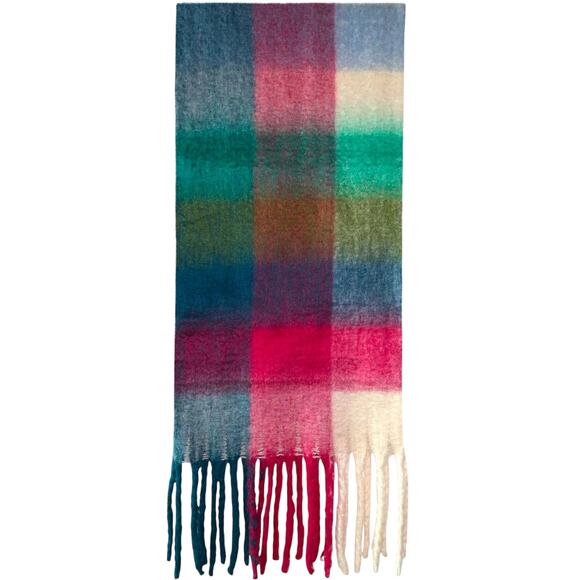 NWT Steve Madden Oversized Checkered Blanket Scarf - Picture 1 of 7